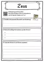 Vorschau - Unterrichtsreihen - Zeus Lückentext mit Wortspeicher Hörverstehen und Suchsel - Seite 3