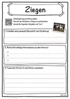 Vorschau - Unterrichtsreihen - Ziegen Lückentext mit Wortspeicher Hörverstehen und Suchsel - Seite 3