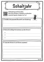 Vorschau - Unterrichtsreihen - Schaltjahr Lückentext mit Wortspeicher Hörverstehen und Suchsel - Seite 3