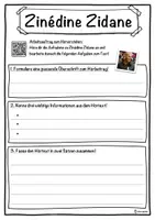 Vorschau - Unterrichtsreihen - Zinédine Zidane Lückentext mit Wortspeicher Hörverstehen und Suchsel - Seite 3