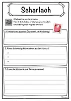 Vorschau - Unterrichtsreihen - Scharlach Lückentext mit Wortspeicher Hörverstehen und Suchsel - Seite 3