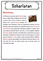 Vorschau - Unterrichtsreihen - Scharlatan Lückentext mit Wortspeicher Hörverstehen und Suchsel - Seite 2