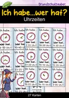 Vorschau - Arbeitsblätter - Uhrzeit | Uhr lesen lernen Grundschule | Uhrzeiten Materialpaket mit Spielen & Übungen - Seite 1