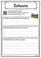 Vorschau - Unterrichtsreihen - Scheune Lückentext mit Wortspeicher Hörverstehen und Suchsel - Seite 3