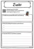 Vorschau - Unterrichtsreihen - Zucht Lückentext mit Wortspeicher Hörverstehen und Suchsel - Seite 3