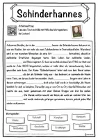 Vorschau - Unterrichtsreihen - Schinderhannes Lückentext mit Wortspeicher Hörverstehen und Suchsel - Seite 1