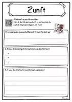 Vorschau - Unterrichtsreihen - Zunft Lückentext mit Wortspeicher Hörverstehen und Suchsel - Seite 3