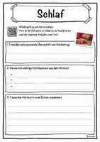 Vorschau - Unterrichtsreihen - Schlaf Lückentext mit Wortspeicher Hörverstehen und Suchsel - Seite 3
