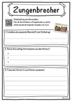 Vorschau - Unterrichtsreihen - Zungenbrecher Lückentext mit Wortspeicher Hörverstehen und Suchsel - Seite 3