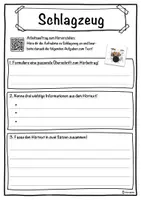 Vorschau - Unterrichtsreihen - Schlagzeug Lückentext mit Wortspeicher Hörverstehen und Suchsel - Seite 3