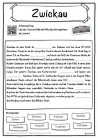 Vorschau - Unterrichtsreihen - Zwickau Lückentext mit Wortspeicher Hörverstehen und Suchsel - Seite 1
