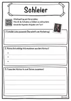 Vorschau - Unterrichtsreihen - Schleier Lückentext mit Wortspeicher Hörverstehen und Suchsel - Seite 3
