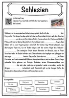 Vorschau - Unterrichtsreihen - Schlesien Lückentext mit Wortspeicher Hörverstehen und Suchsel - Seite 1