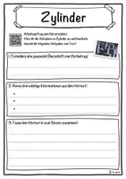 Vorschau - Unterrichtsreihen - Zylinder Lückentext mit Wortspeicher Hörverstehen und Suchsel - Seite 3
