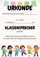 Vorschau - Anderer Materialtyp - Kassensprecher-Urkunde - Seite 1