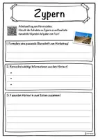 Vorschau - Unterrichtsreihen - Zypern Lückentext mit Wortspeicher Hörverstehen und Suchsel - Seite 3