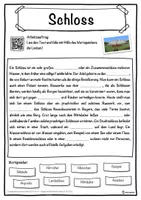 Vorschau - Unterrichtsreihen - Schloss Lückentext mit Wortspeicher Hörverstehen und Suchsel - Seite 1