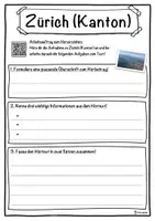 Vorschau - Unterrichtsreihen - Zürich (Kanton) Lückentext mit Wortspeicher Hörverstehen und Suchsel - Seite 3