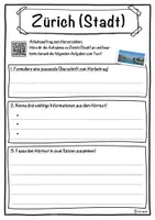 Vorschau - Unterrichtsreihen - Zürich (Stadt) Lückentext mit Wortspeicher Hörverstehen und Suchsel - Seite 3