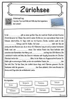 Vorschau - Unterrichtsreihen - Zürichsee Lückentext mit Wortspeicher Hörverstehen und Suchsel - Seite 1