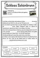Vorschau - Unterrichtsreihen - Schloss Schönbrunn Lückentext mit Wortspeicher Hörverstehen und Suchsel - Seite 1