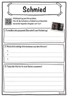 Vorschau - Unterrichtsreihen - Schmied Lückentext mit Wortspeicher Hörverstehen und Suchsel - Seite 3