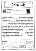 Vorschau - Unterrichtsreihen - Schmuck Lückentext mit Wortspeicher Hörverstehen und Suchsel - Seite 1