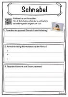 Vorschau - Unterrichtsreihen - Schnabel Lückentext mit Wortspeicher Hörverstehen und Suchsel - Seite 3