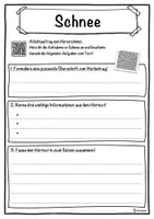 Vorschau - Unterrichtsreihen - Schnee Lückentext mit Wortspeicher Hörverstehen und Suchsel - Seite 3