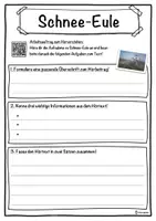 Vorschau - Unterrichtsreihen - Schnee-Eule Lückentext mit Wortspeicher Hörverstehen und Suchsel - Seite 3