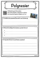 Vorschau - Unterrichtsreihen - Polynesier Lückentext mit Wortspeicher Hörverstehen und Suchsel - Seite 3