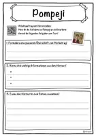 Vorschau - Unterrichtsreihen - Pompeji Lückentext mit Wortspeicher Hörverstehen und Suchsel - Seite 3