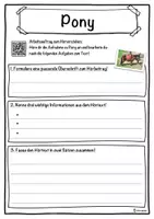 Vorschau - Unterrichtsreihen - Pony Lückentext mit Wortspeicher Hörverstehen und Suchsel - Seite 3