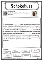 Vorschau - Unterrichtsreihen - Schokokuss Lückentext mit Wortspeicher Hörverstehen und Suchsel - Seite 1