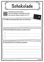 Vorschau - Unterrichtsreihen - Schokolade Lückentext mit Wortspeicher Hörverstehen und Suchsel - Seite 3
