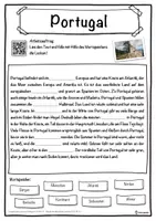 Vorschau - Unterrichtsreihen - Portugal Lückentext mit Wortspeicher Hörverstehen und Suchsel - Seite 1