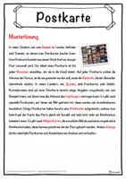 Vorschau - Unterrichtsreihen - Postkarte Lückentext mit Wortspeicher Hörverstehen und Suchsel - Seite 2