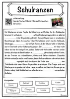 Vorschau - Unterrichtsreihen - Schulranzen Lückentext mit Wortspeicher Hörverstehen und Suchsel - Seite 1