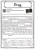Vorschau - Unterrichtsreihen - Prag Lückentext mit Wortspeicher Hörverstehen und Suchsel - Seite 1