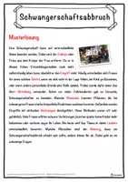 Vorschau - Unterrichtsreihen - Schwangerschaftsabbruch Lückentext mit Wortspeicher Hörverstehen und Suchsel - Seite 2