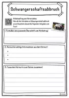 Vorschau - Unterrichtsreihen - Schwangerschaftsabbruch Lückentext mit Wortspeicher Hörverstehen und Suchsel - Seite 3