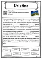 Vorschau - Unterrichtsreihen - Pristina Lückentext mit Wortspeicher Hörverstehen und Suchsel - Seite 1