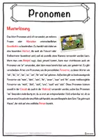 Vorschau - Unterrichtsreihen - Pronomen Lückentext mit Wortspeicher Hörverstehen und Suchsel - Seite 2