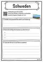 Vorschau - Unterrichtsreihen - Schweden Lückentext mit Wortspeicher Hörverstehen und Suchsel - Seite 3