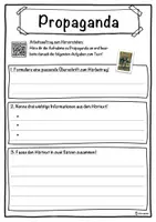 Vorschau - Unterrichtsreihen - Propaganda Lückentext mit Wortspeicher Hörverstehen und Suchsel - Seite 3
