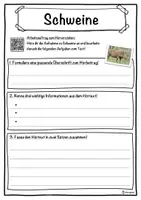 Vorschau - Unterrichtsreihen - Schweine Lückentext mit Wortspeicher Hörverstehen und Suchsel - Seite 3