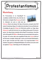 Vorschau - Unterrichtsreihen - Protestantismus Lückentext mit Wortspeicher Hörverstehen und Suchsel - Seite 2
