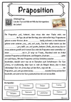 Vorschau - Unterrichtsreihen - Präposition Lückentext mit Wortspeicher Hörverstehen und Suchsel - Seite 1