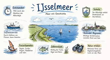 Vorschau - Arbeitsblätter - Lernplakat + AB mit Fragen zum Thema "IJsselmeer" + Lösungsblatt + Mindmap + Infografik - Seite 2