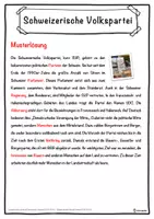 Vorschau - Unterrichtsreihen - Schweizerische Volkspartei Lückentext mit Wortspeicher Hörverstehen und Suchsel - Seite 2